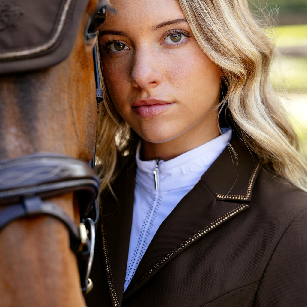 LeMieux Ladies Brilliance Diana Show Jacket - Espresso