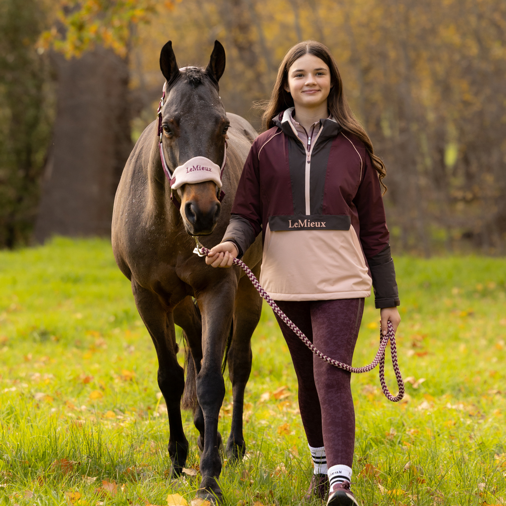 LeMieux Young Rider Bailey Waterproof Anorak - Bramble