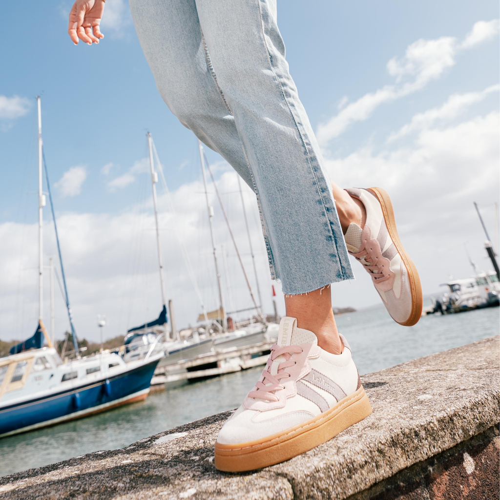 LeMieux Stockbridge Suede Lifestyle Trainers - Stone