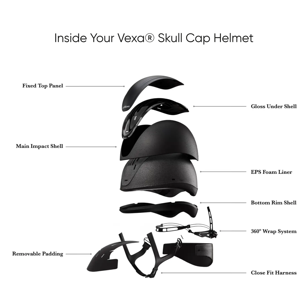LeMieux Vexa Skull Helmet - Black