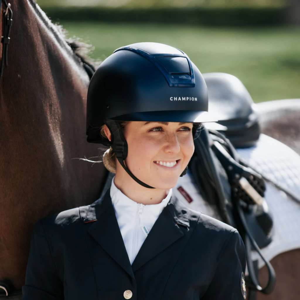Champion Insight Round Peaked Helmet - Matt Black