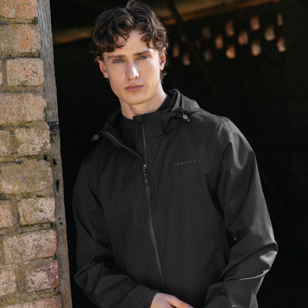 LeMieux Mens Waterproof Lightweight Jacket - Black
