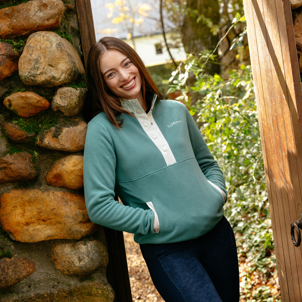 LeMieux Ladies Piper Popper Fleece - Aloe
