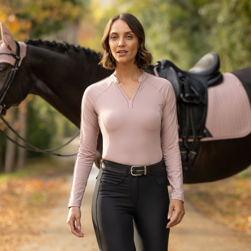 LeMieux Ladies Lisa Long Sleeve Base Layer - Wild Rose
