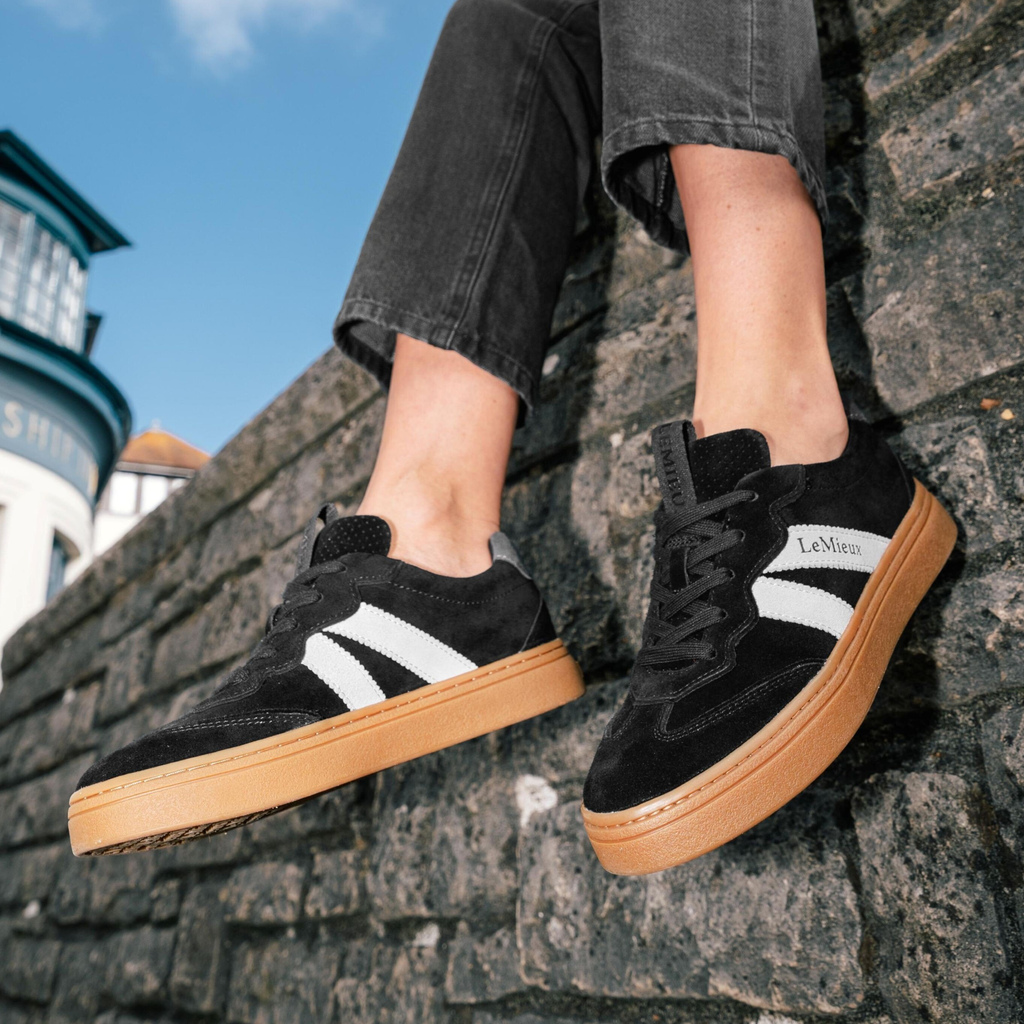 LeMieux Stockbridge Suede Lifestyle Trainers - Black