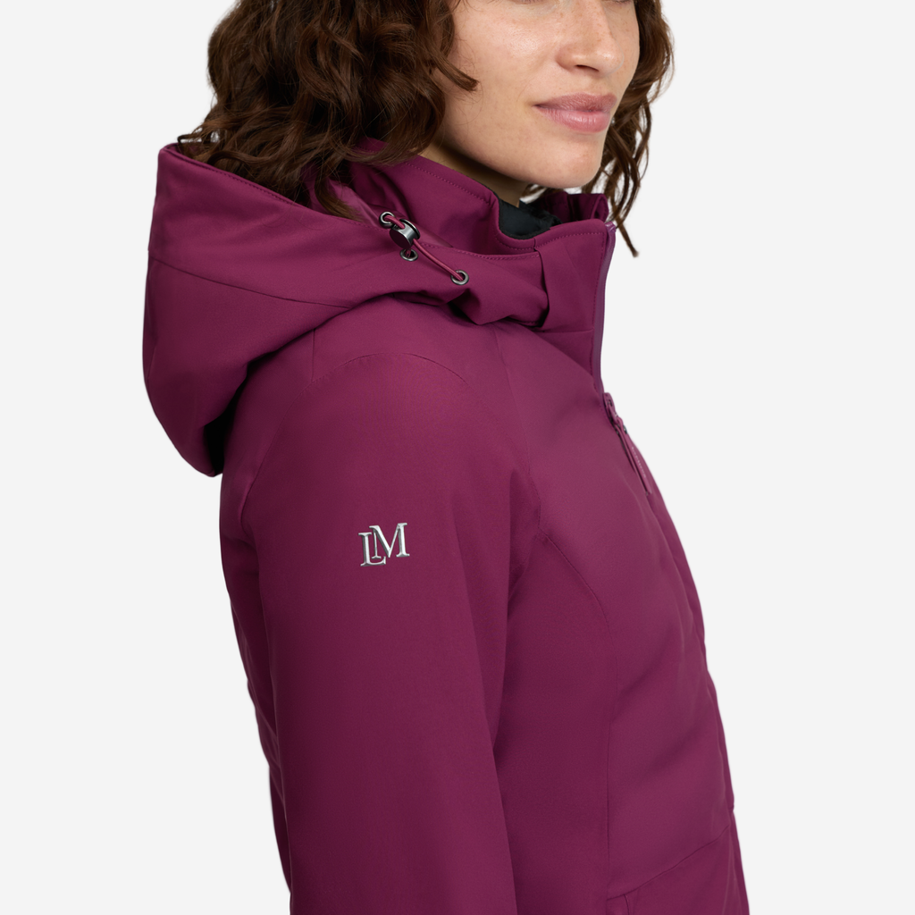 LeMIeux Ladies Brooke 3 in 1 Waterproof Hybrid Jacket - Blackberry