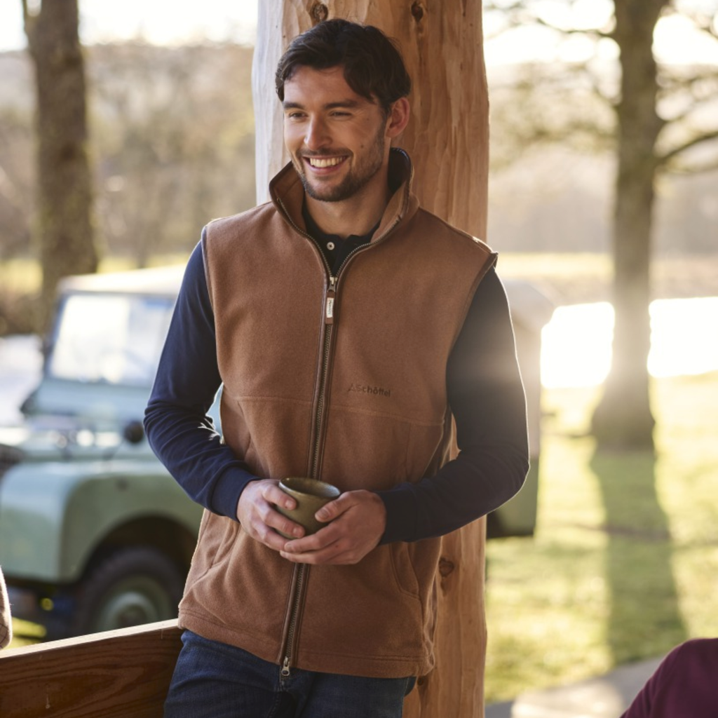 Schoffel Men's Oakham Fleece Gilet - Toffee
