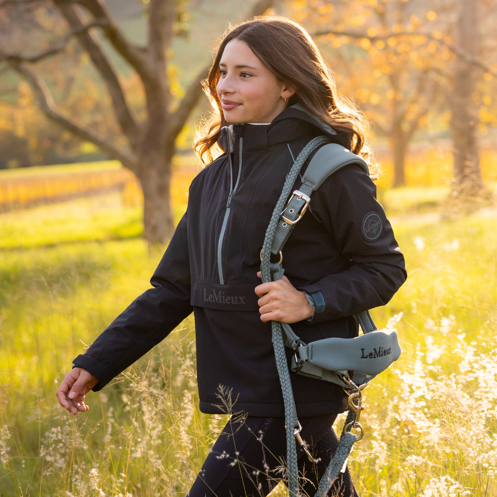 LeMieux Young Rider Bailey Waterproof Anorak - Navy