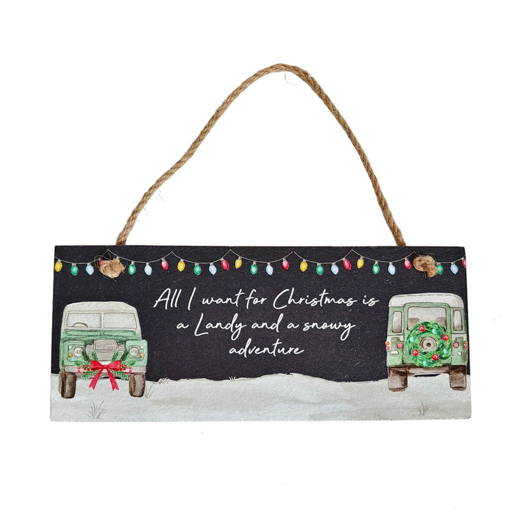 Langs Christmas Farm Animals and Landy Slate Plaque