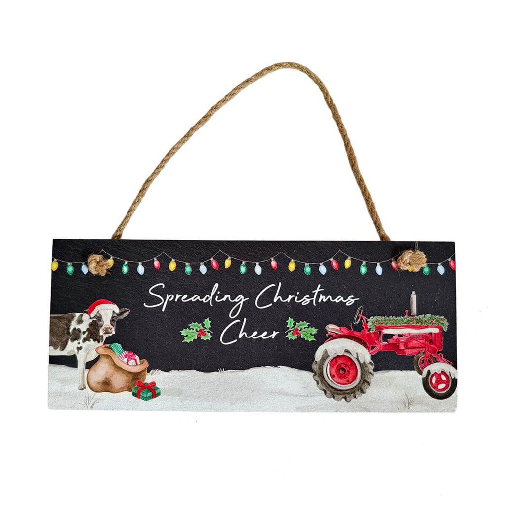 Langs Christmas Farm Animals and Landy Slate Plaque