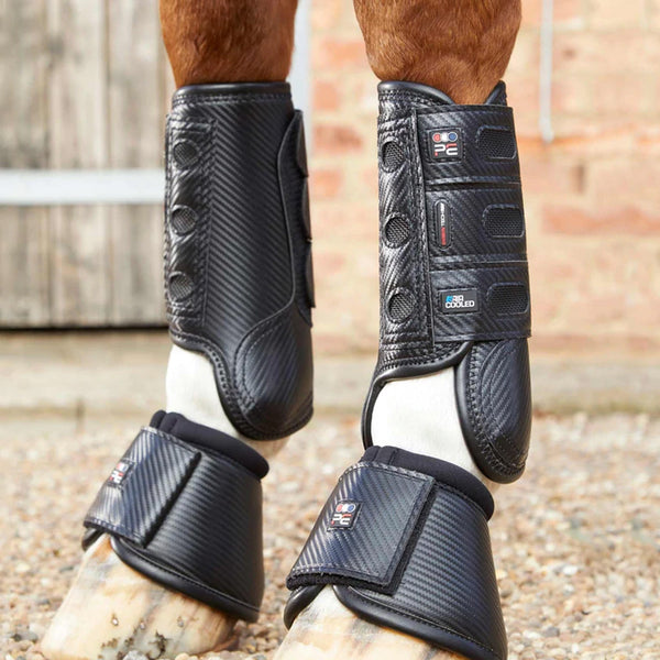 Premier Equine Carbon Tech Air Cooled Eventing Boot - Front - Black