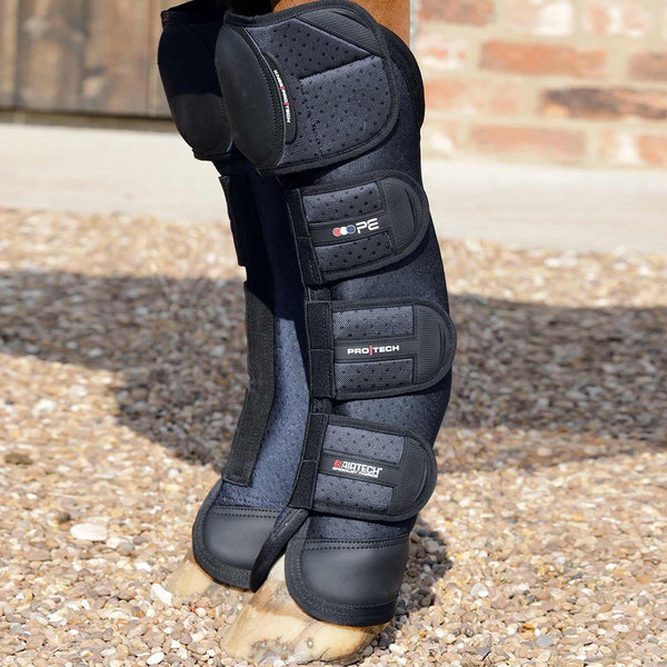 Premier Equine Airtechnology Knee Pro-Tech Travel Boots - Navy