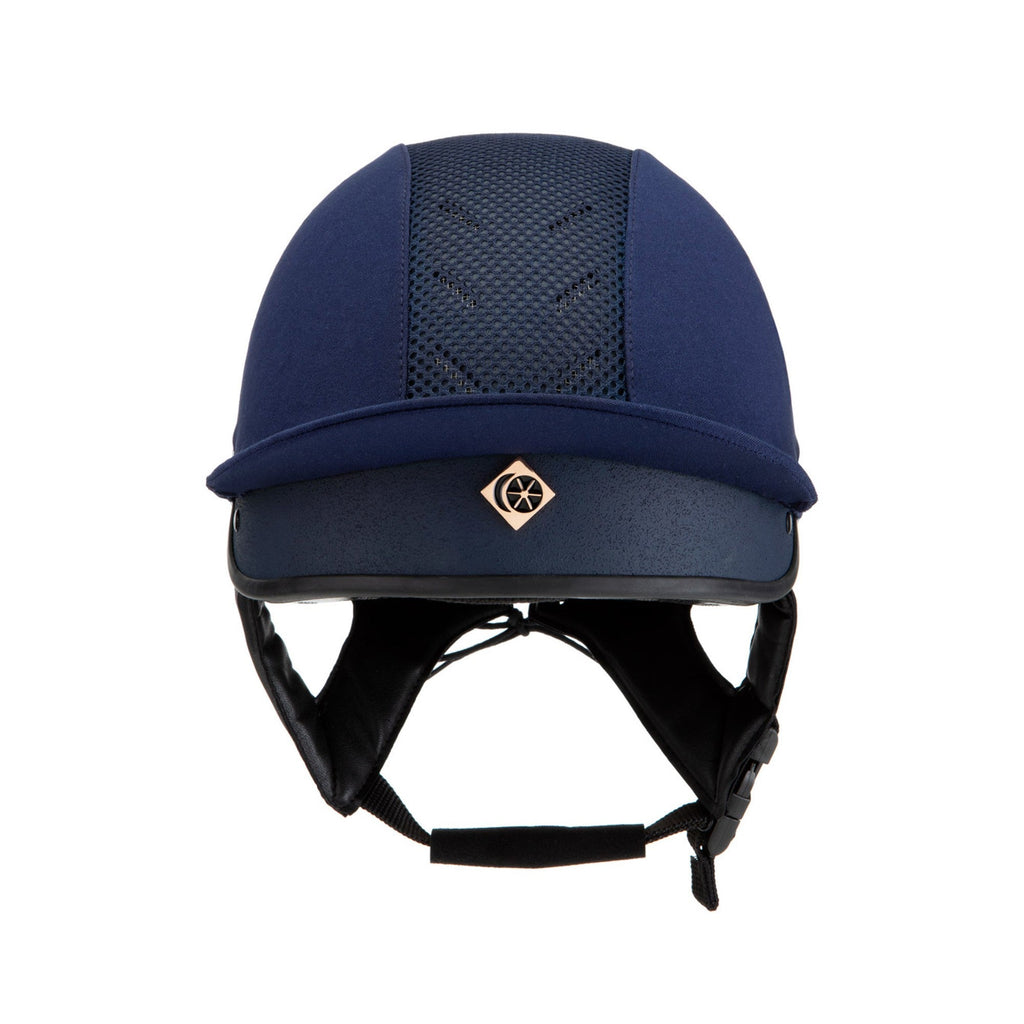 Charles Owen Harlow MS1 Pro Skull - Round - Navy/Rose Gold