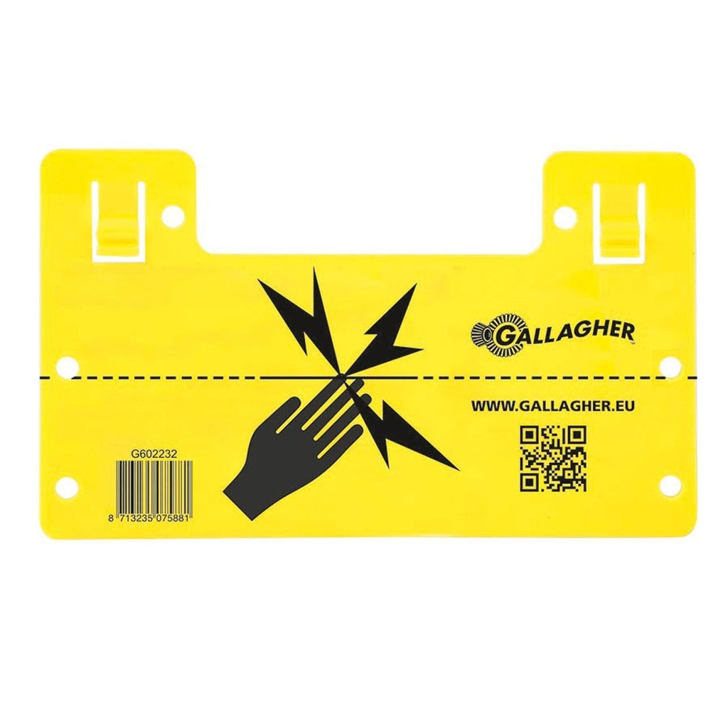 Gallagher Electric Fence Warning Sign