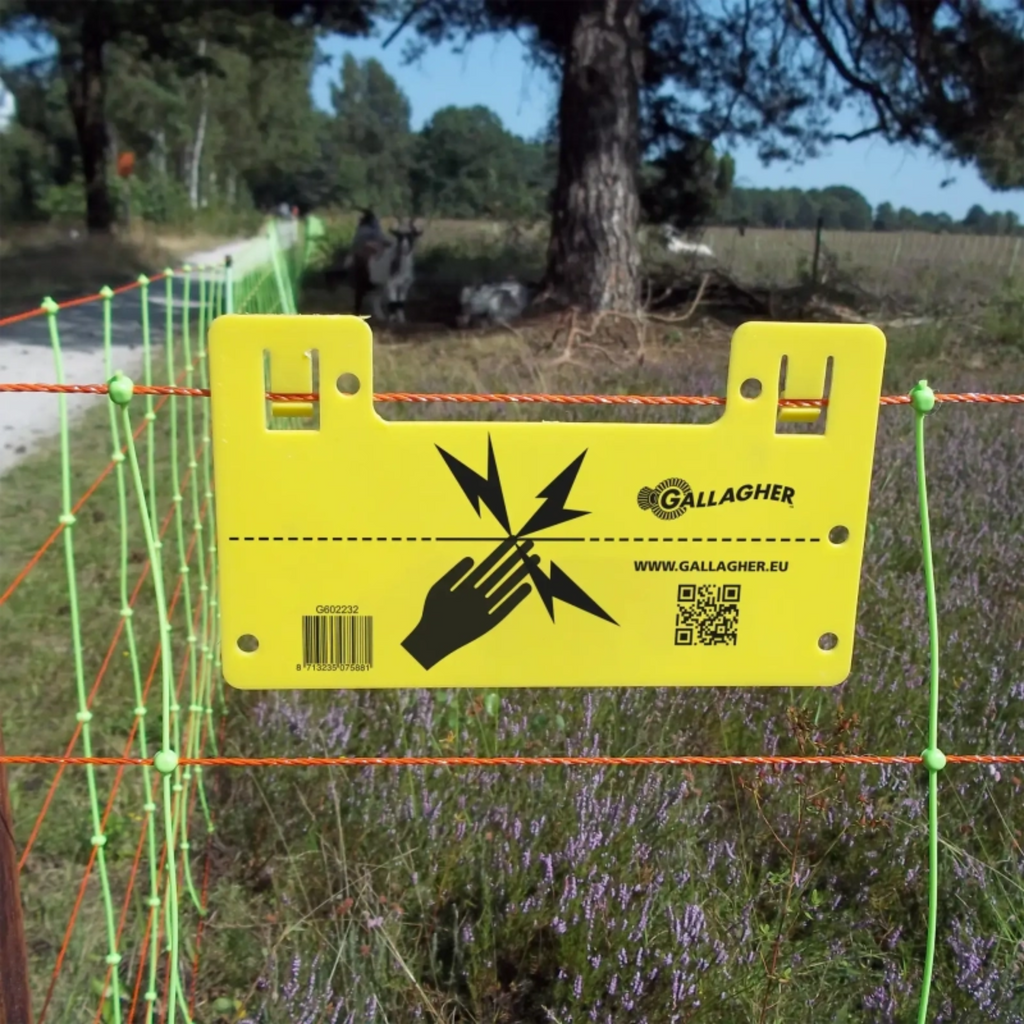 Gallagher Electric Fence Warning Sign