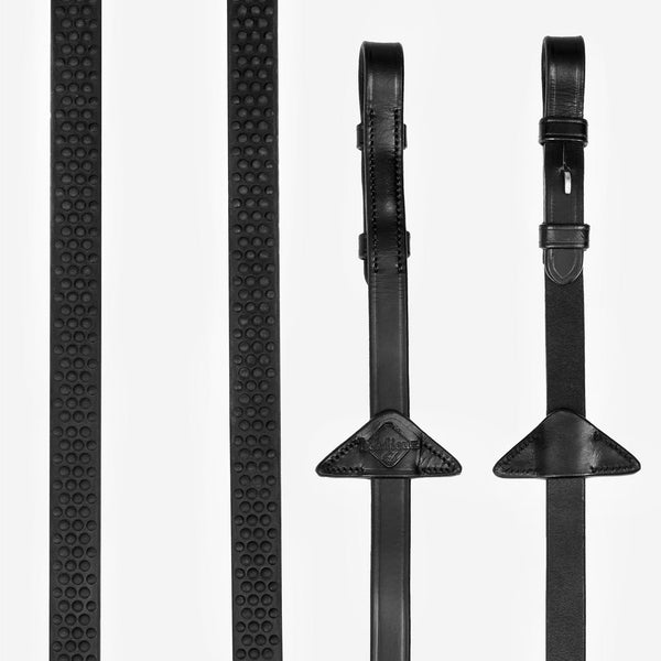LeMieux Soft Rubber Reins - Black