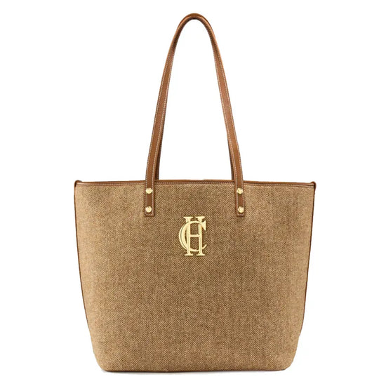 Holland Cooper Kensington Tote Bag - Tan Herringbone