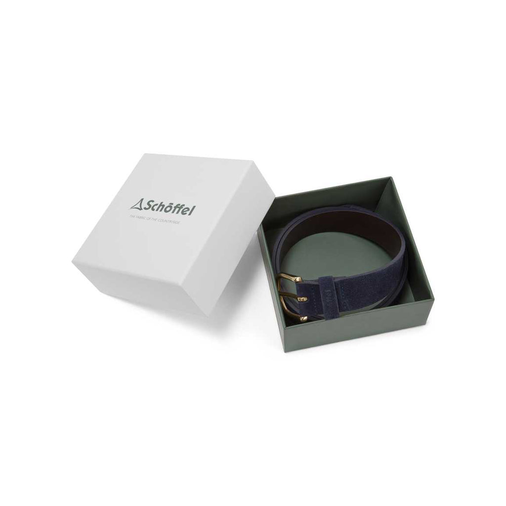 Schoffel Women's Padley Suede Belt - Navy