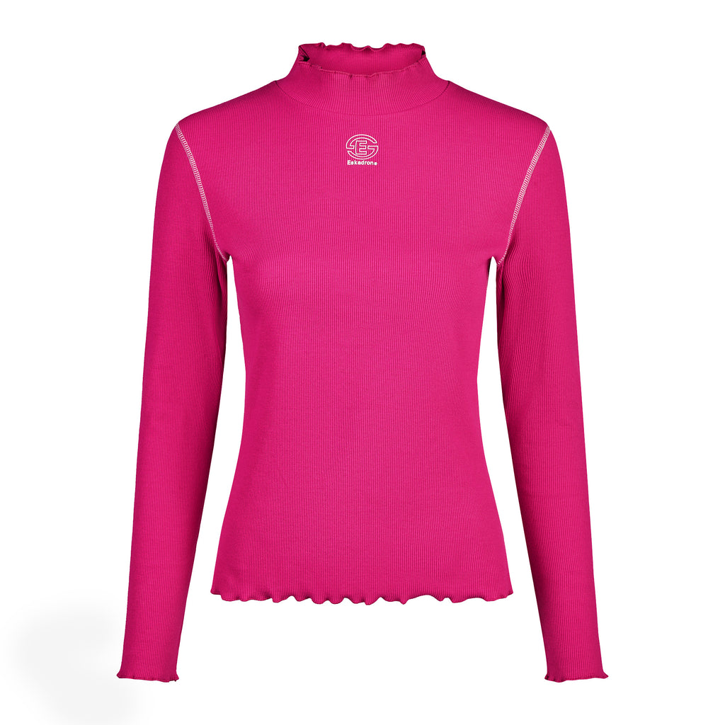 Eskadron Ladies Turtleneck Rib Shirt - Lipstick