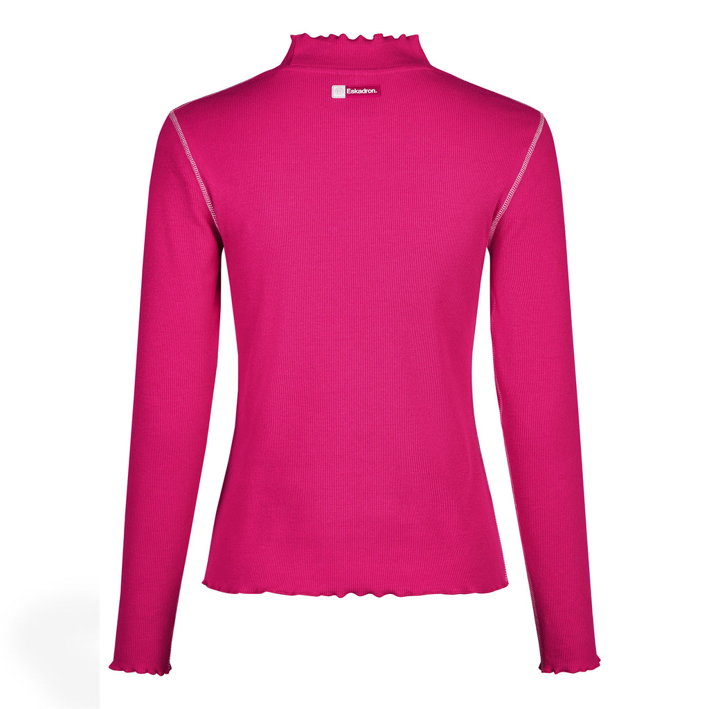 Eskadron Ladies Turtleneck Rib Shirt - Lipstick