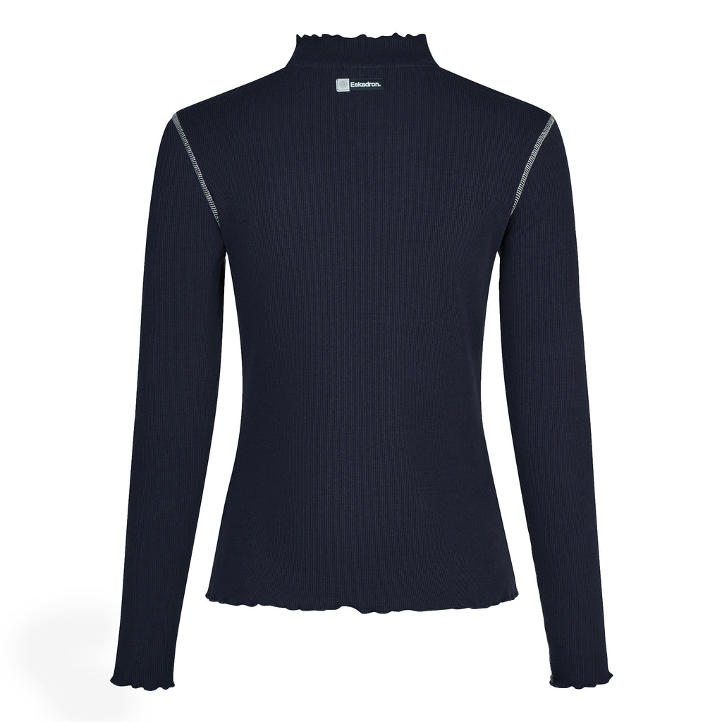 Eskadron Ladies Turtleneck Rib Shirt - Navy