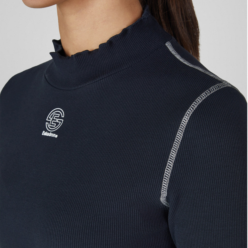 Eskadron Ladies Turtleneck Rib Shirt - Navy