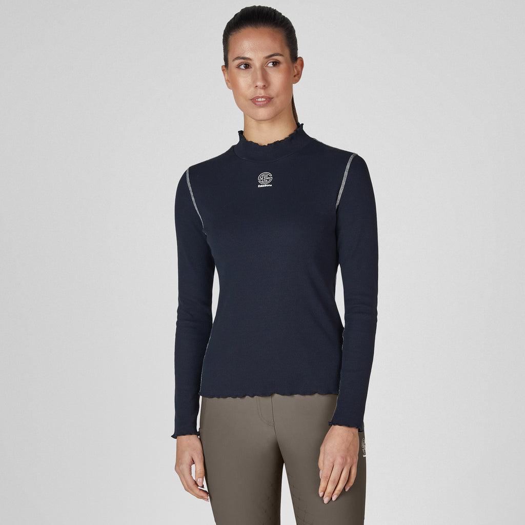 Eskadron Ladies Turtleneck Rib Shirt - Navy