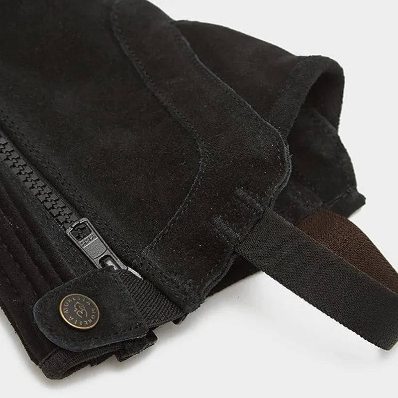 Moretta Suede Half Chaps - Adult Black