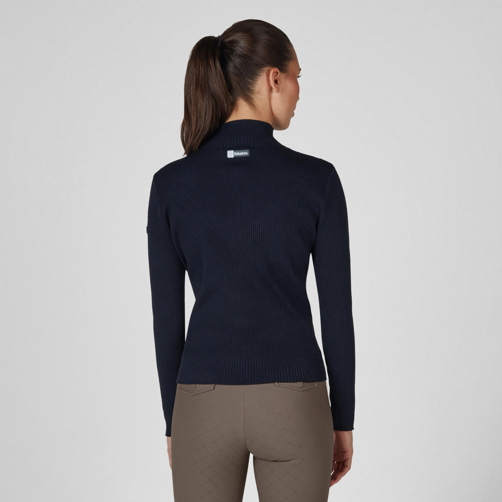 Eskadron Ladies Knit Zip Shirt - Navy
