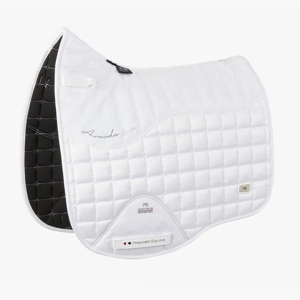 Premier Equine Armada Close Contact Dressage Square - White