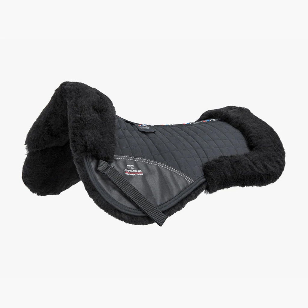 Premier Equine Merino Wool Half Pad - Black/Black