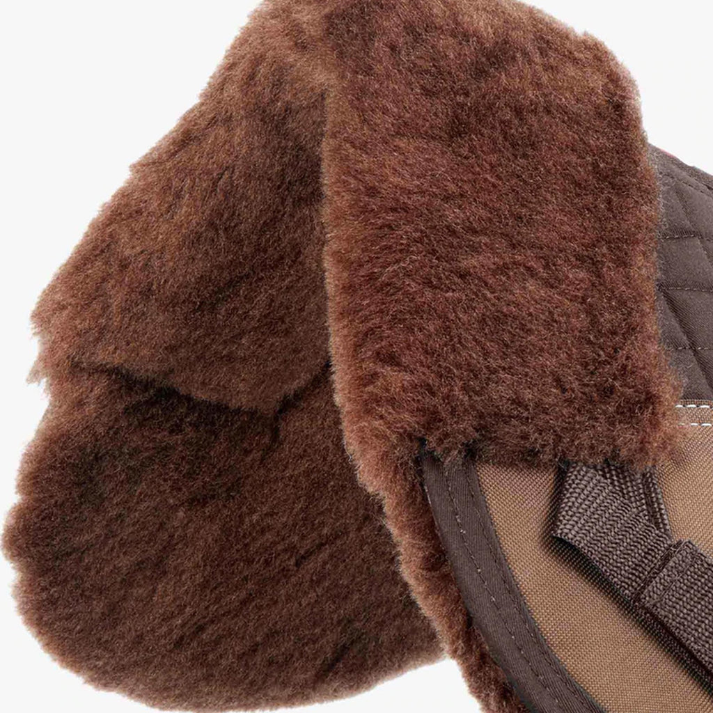 Premier Equine Merino Wool Half Pad - Brown/Brown