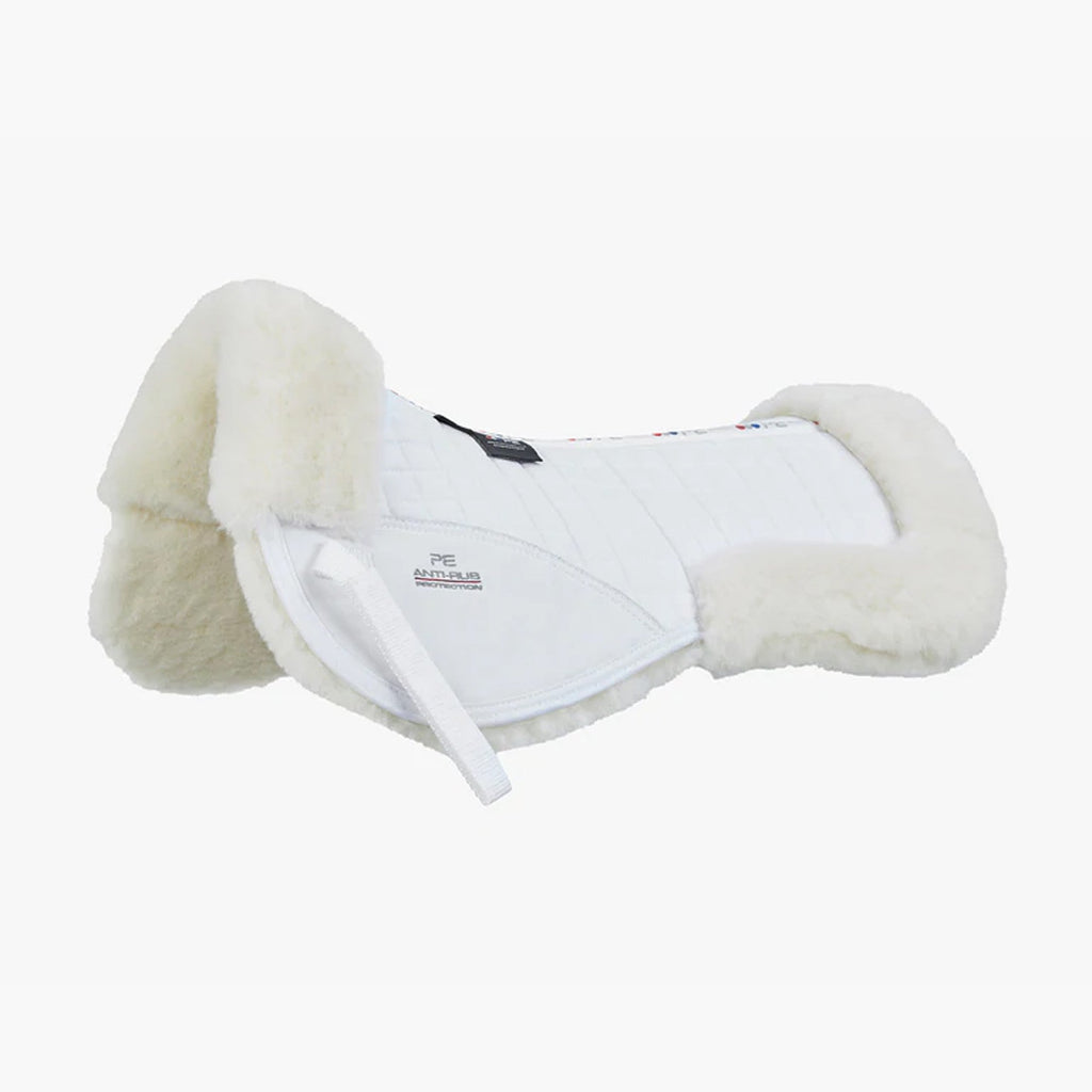 Premier Equine Merino Wool Half Pad - White/Natural