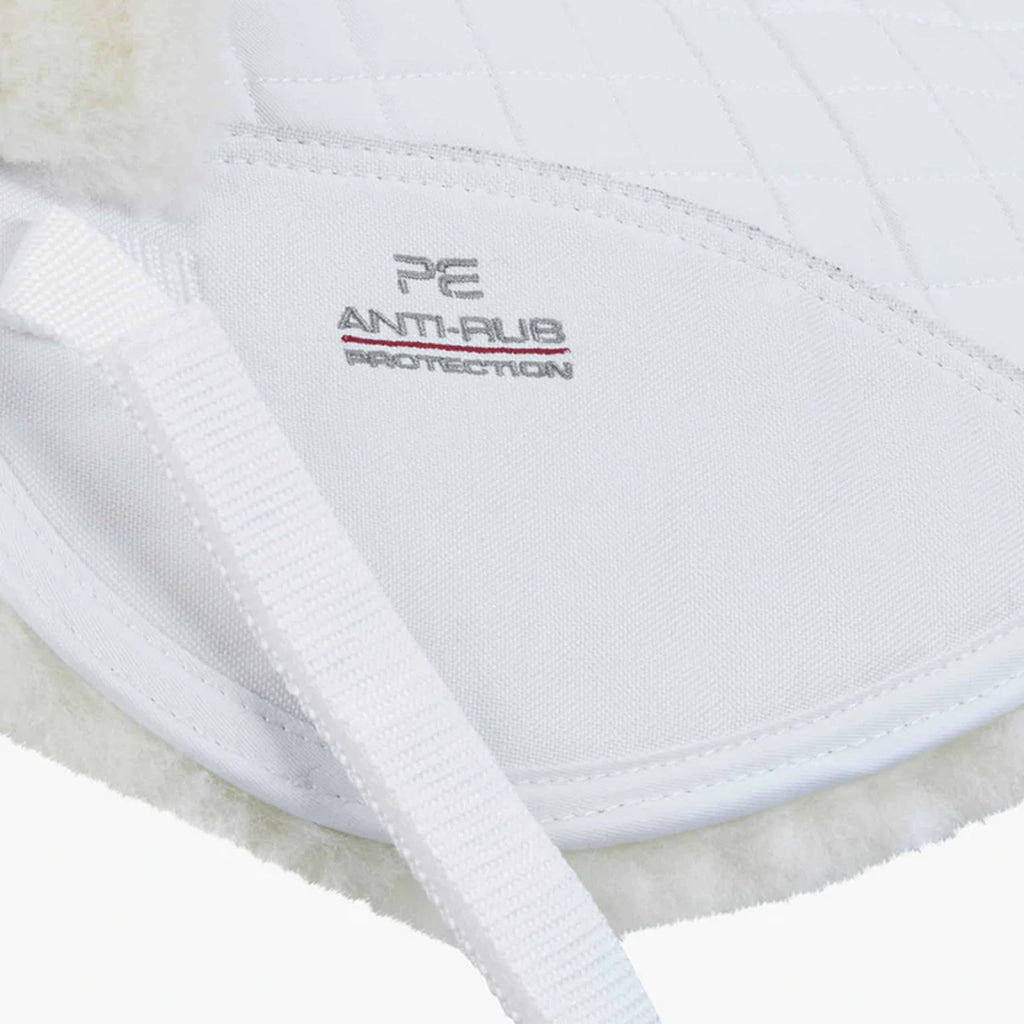 Premier Equine Merino Wool Half Pad - White/Natural