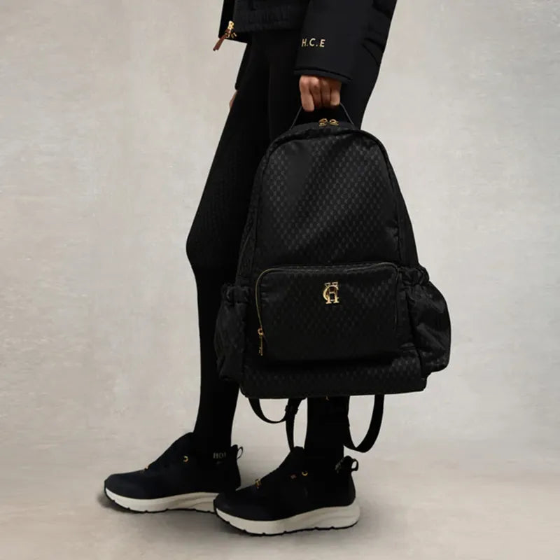Holland Cooper Burghley Backpack - Black Monogram