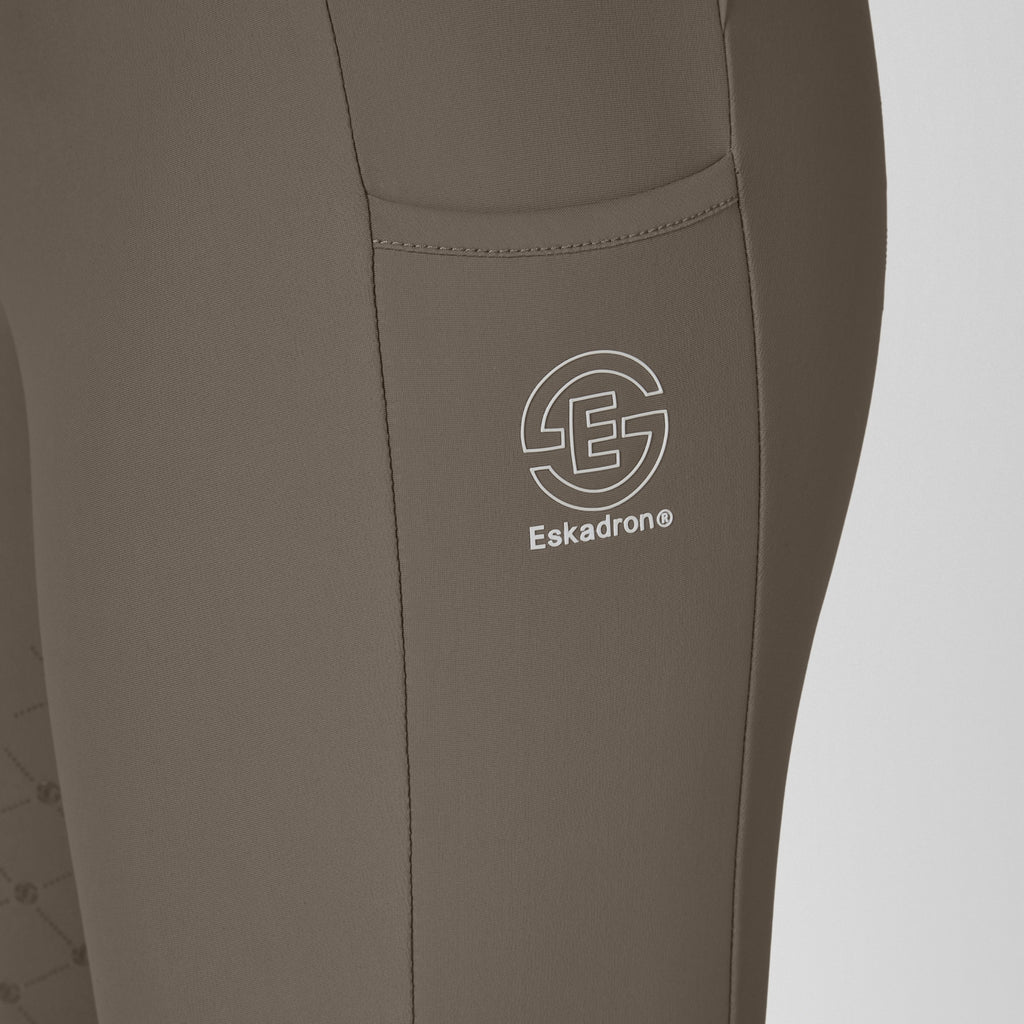 Eskadron Ladies Cosy Full Grip Riding Tight - Powder Taupe