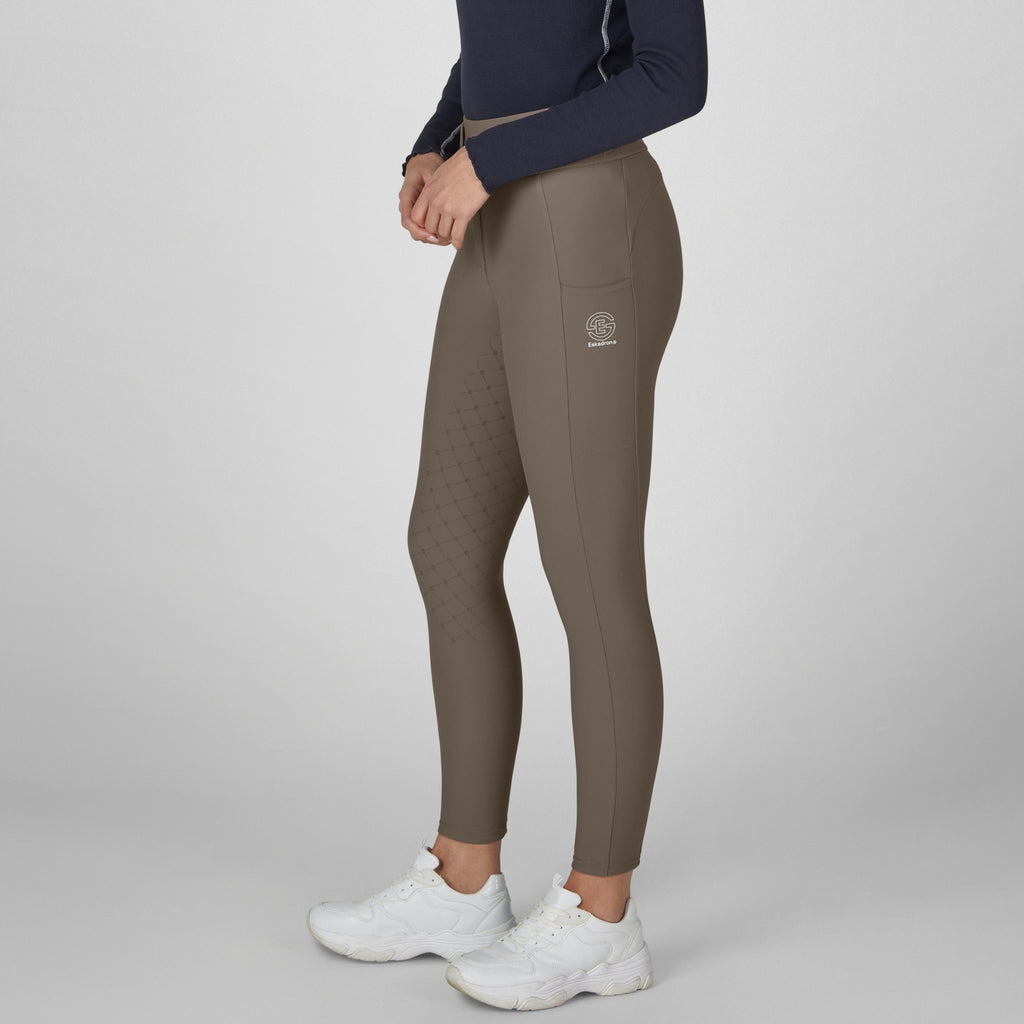 Eskadron Ladies Cosy Full Grip Riding Tight - Powder Taupe