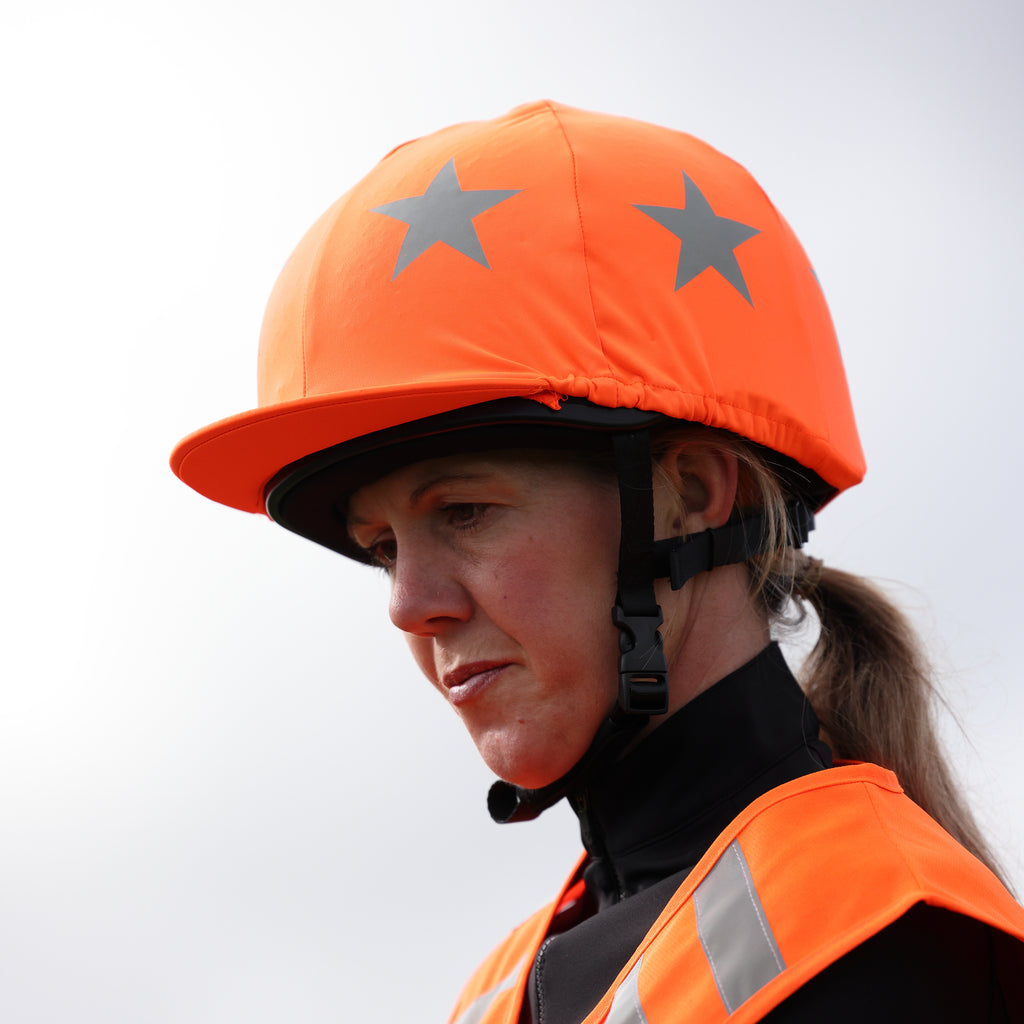 Shires Equi-Flector Hat Cover Orange