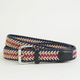 Sophos Sheringham Chevron Weave Elastic Belt - Navy/Biscuit/Wine