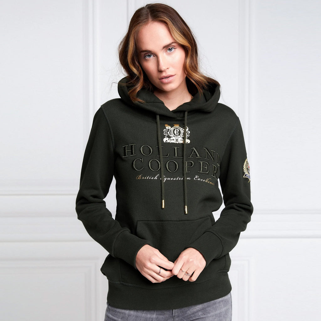 Holland Cooper Heritage Hoodie - Racing Green