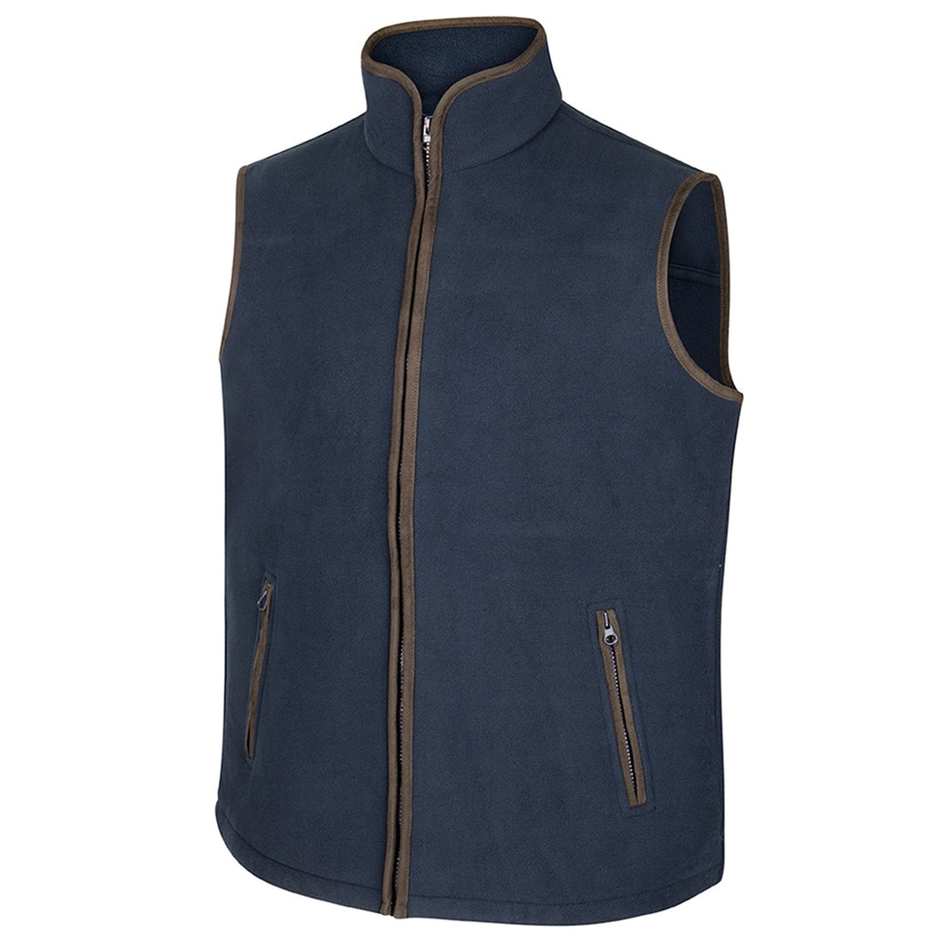 Hoggs of Fife Mens Woodhall Fleece Gilet - Navy