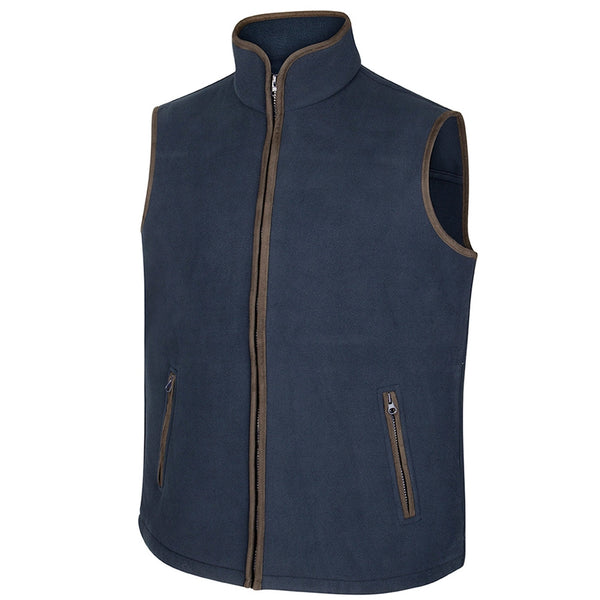 Hoggs of Fife Mens Woodhall Fleece Gilet - Navy
