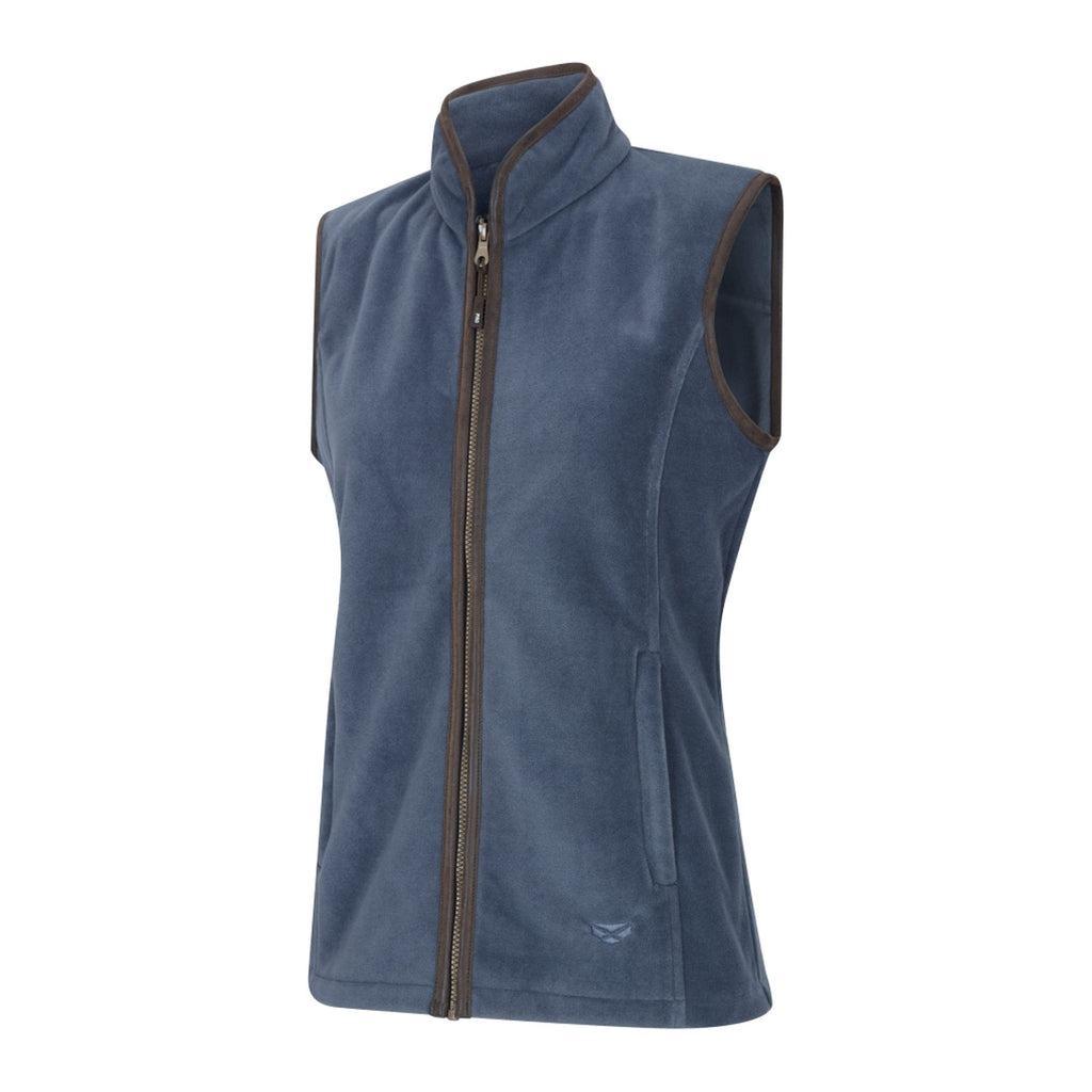 Hoggs of Fife Ladies Stenton Fleece Gilet - Slate Grey