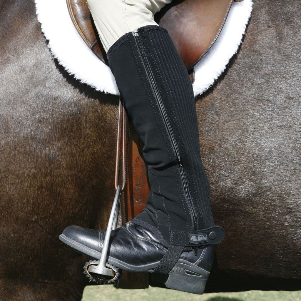 Dublin Easy Care Half Chaps - Black