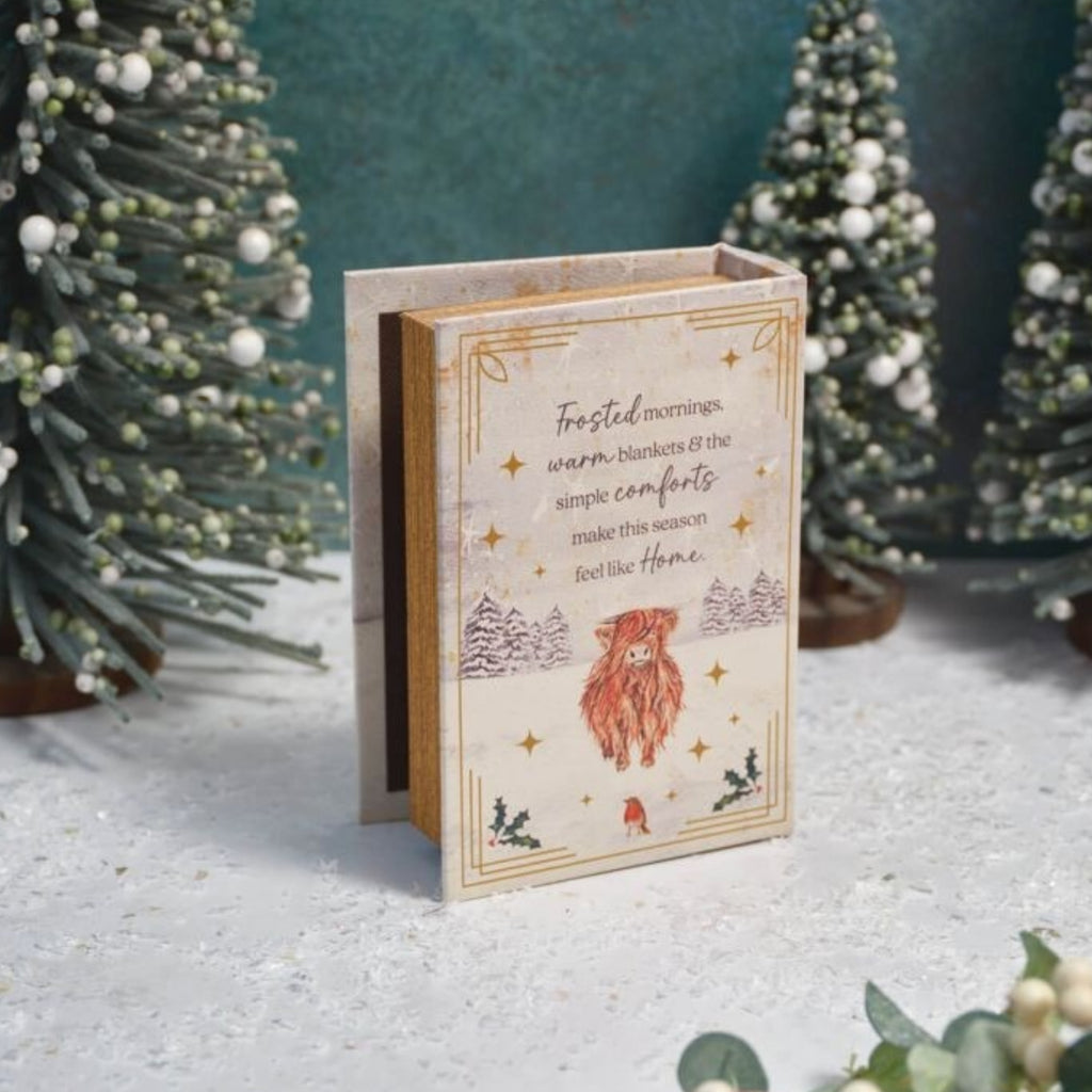 Langs Highland Cow Christmas Book Box