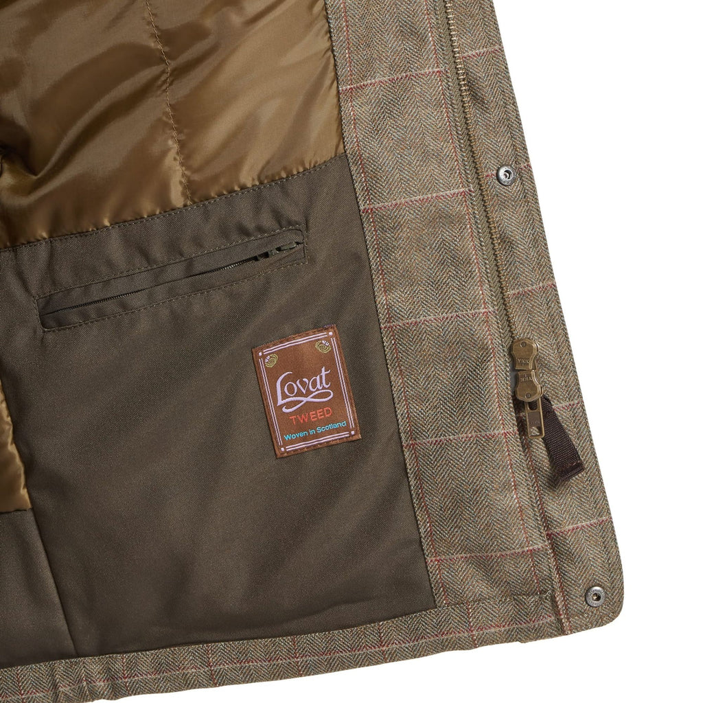 Schoffel Mens Ptarmigan Tweed Classic Coat - Lochlane Tweed