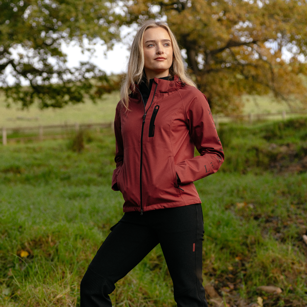 LeMieux Ladies Athena Waterproof Lightweight Jacket - Russet