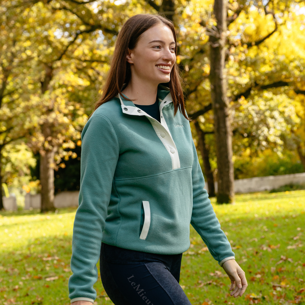LeMieux Ladies Piper Popper Fleece - Aloe