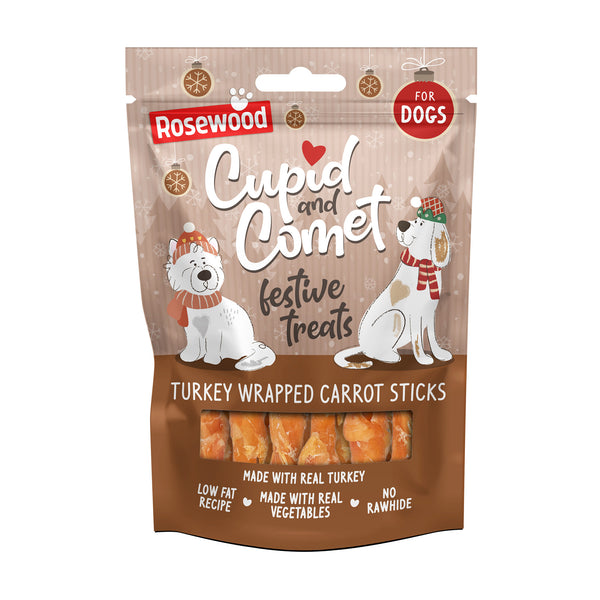 Rosewood Turkey Wrapped Carrot Twist Dog Treats