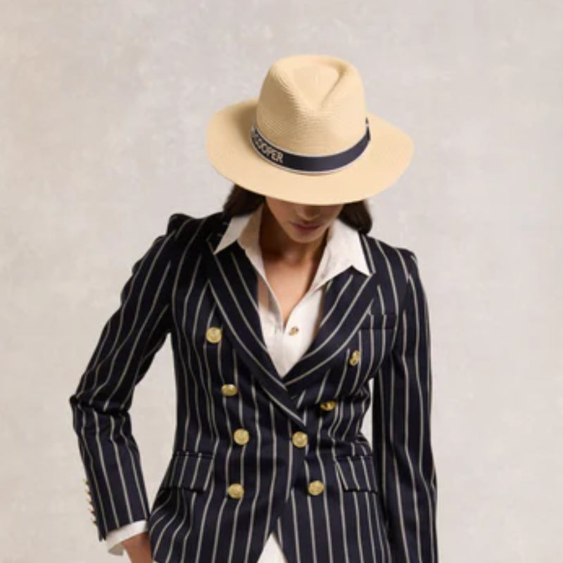 Holland Cooper Francesca Hat - Natural Navy